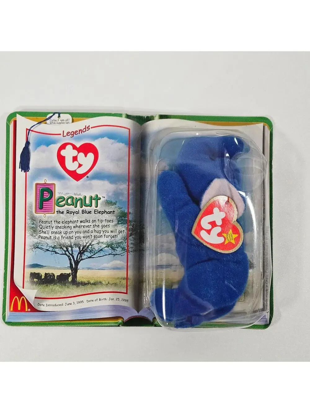 Ty Teenie Beanie Babies McDonalds 2000 Bundle Peanut Humphrey Germania Sealed